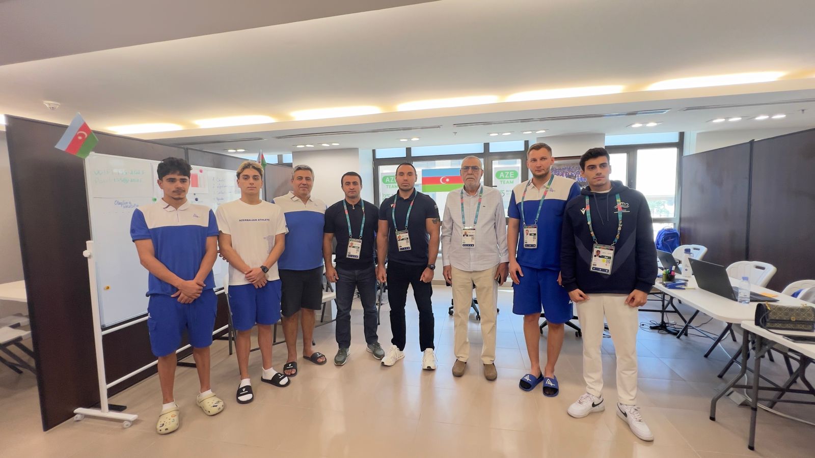 Milli Olimpiya Komitəsinin rəsmiləri Ər-Riyadda Atletlər kəndində olublar